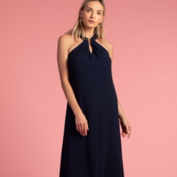 Trina Turk Dresses & Skirts - • BUNDLED // trina turk navy tie-back halter lace dress •